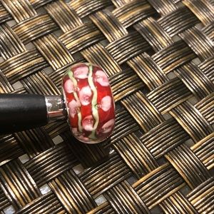 FINAL SALE Sterling Silver Floral Charm